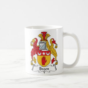 Taza De Café Escudo de la familia de Breen