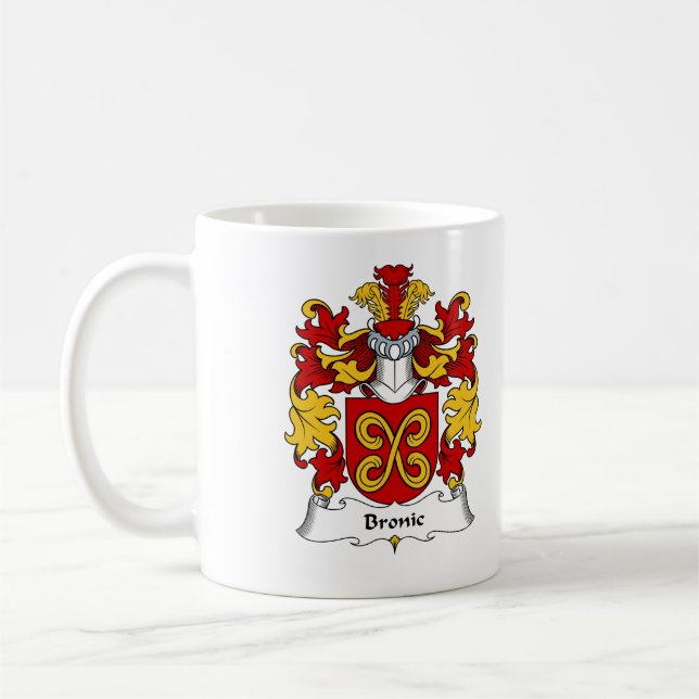 Taza De Café Escudo de la familia de Bronic (Izquierda)