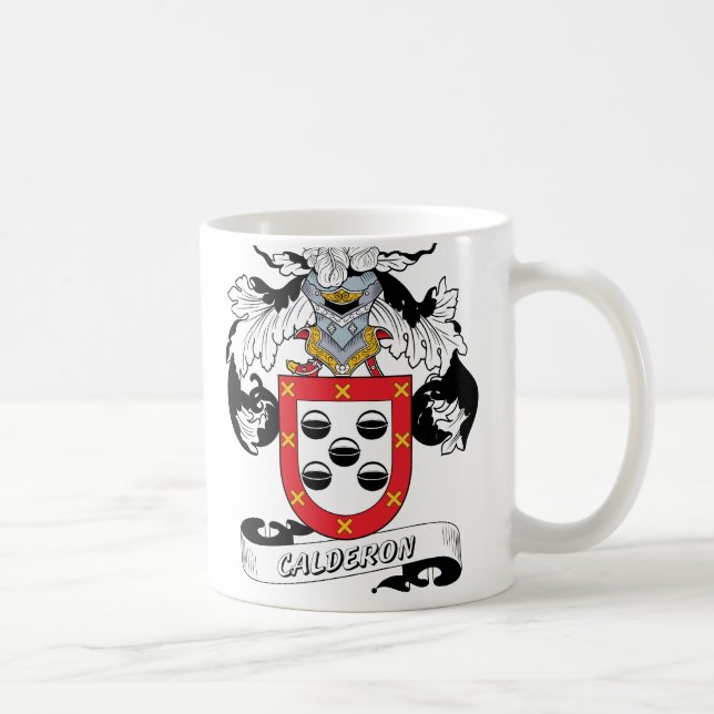 Taza De Café Escudo de la familia de Calderon (Derecha)