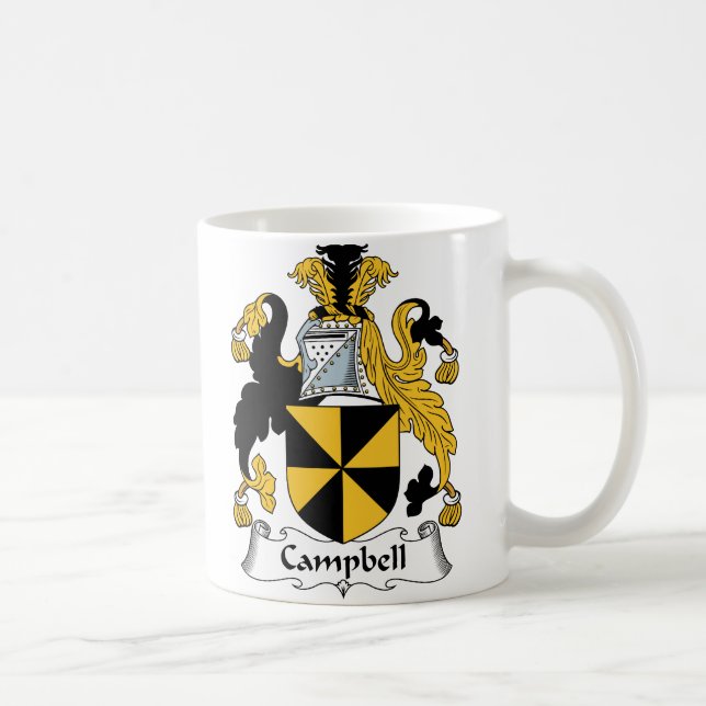 Taza De Café Escudo de la familia de Campbell (Derecha)