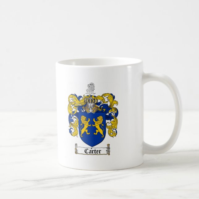 TAZA DE CAFÉ ESCUDO DE LA FAMILIA DE CARRETERO - ESCUDO DE (Derecha)