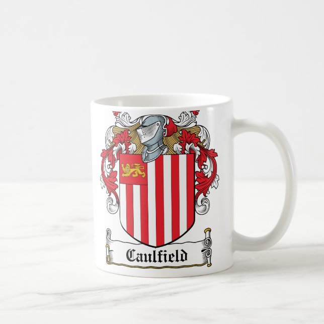Taza De Café Escudo de la familia de Caulfield (Derecha)