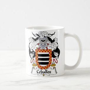 Taza De Café Escudo de la familia de Ceballos
