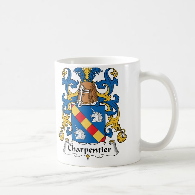 Taza De Café Escudo de la familia de Charpentier (Derecha)