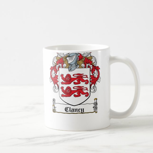 Taza De Café Escudo de la familia de Clancy (Derecha)