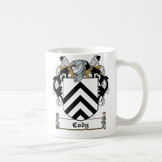 Taza De Café Escudo de la familia de Cody (Derecha)