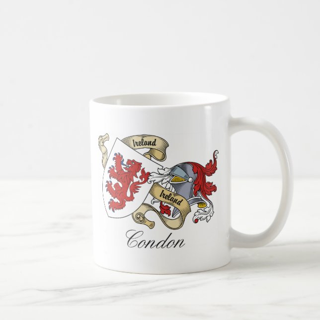 Taza De Café Escudo de la familia de Condon (Derecha)