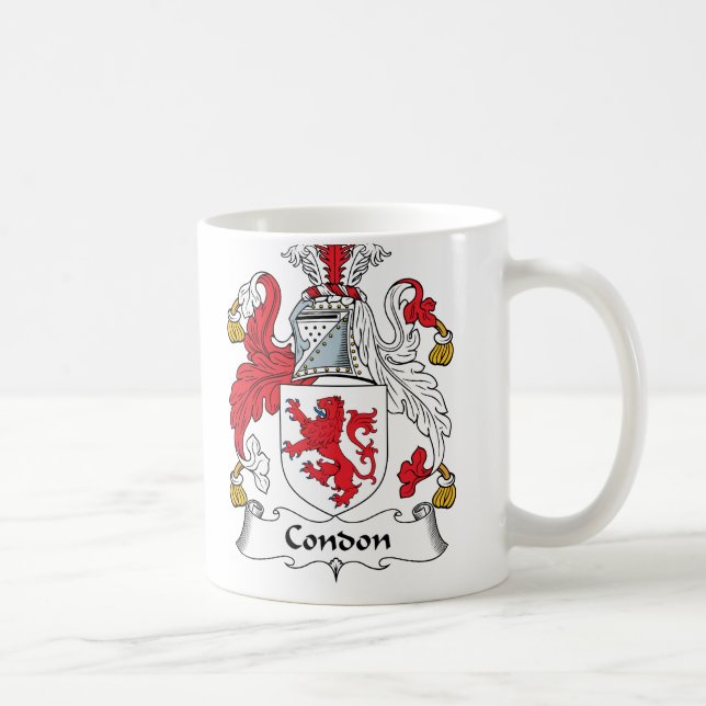 Taza De Café Escudo de la familia de Condon (Derecha)