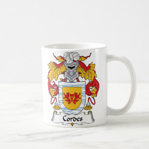 Taza De Café Escudo de la familia de Cordes
