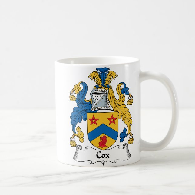 Taza De Café Escudo de la familia de $cox (Derecha)