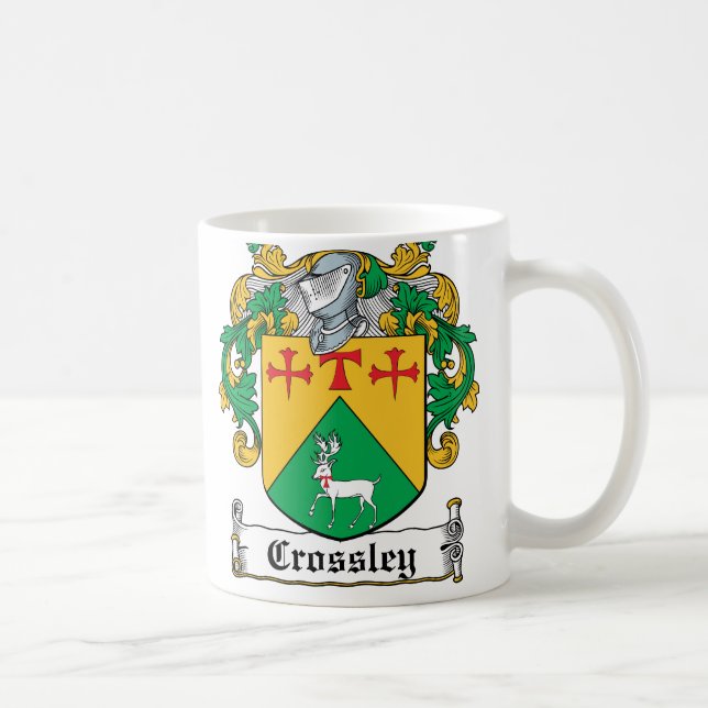 Taza De Café Escudo de la familia de Crossley (Derecha)