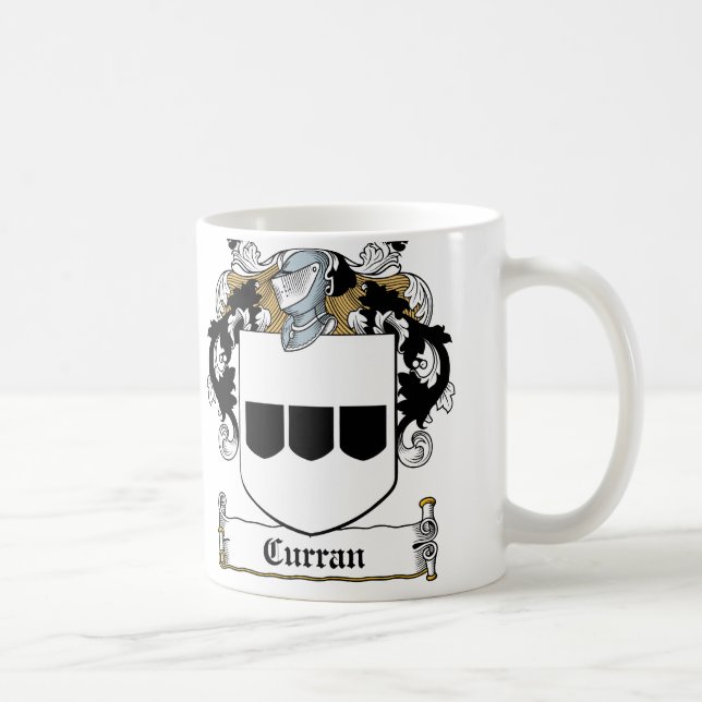 Taza De Café Escudo de la familia de Curran (Derecha)