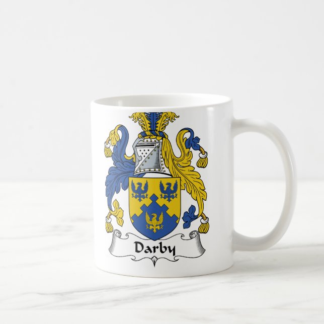 Taza De Café Escudo de la familia de Darby (Derecha)