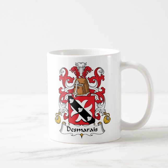 Taza De Café Escudo de la familia de Desmarais (Derecha)
