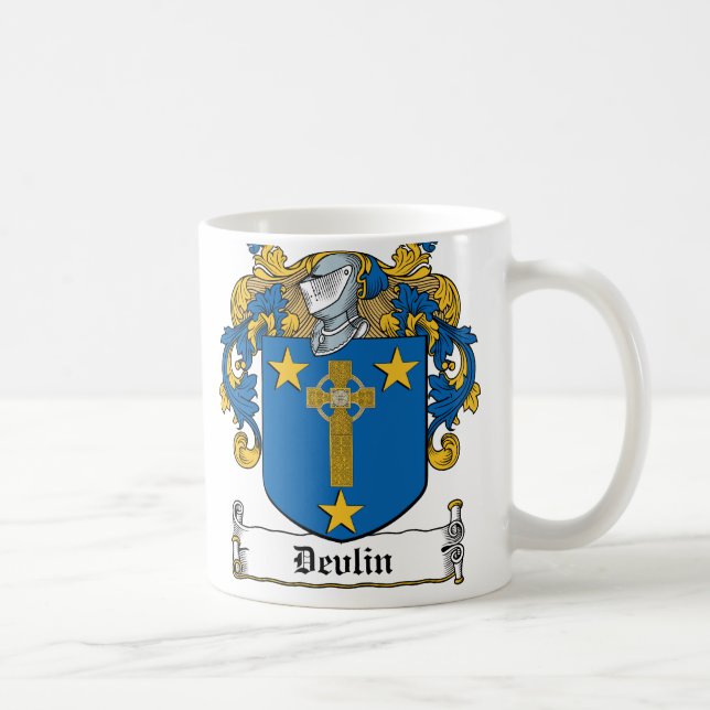 Taza De Café Escudo de la familia de Devlin (Derecha)