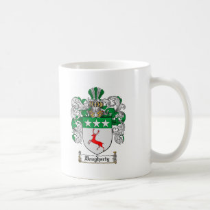 TAZA DE CAFÉ ESCUDO DE LA FAMILIA DE DOUGHERTY - ESCUDO DE
