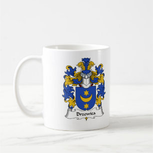 Taza De Café Escudo de la familia de Drzewica