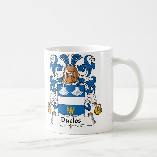 Taza De Café Escudo de la familia de Duclos (Derecha)