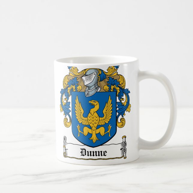 Taza De Café Escudo de la familia de Dunne (Derecha)