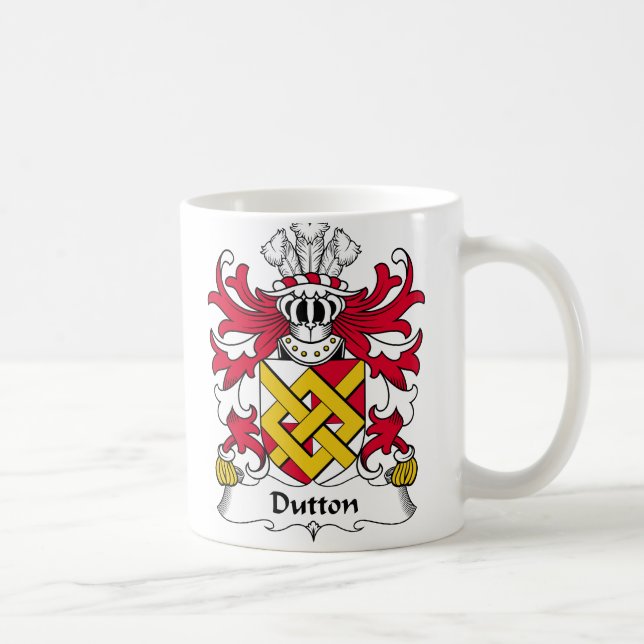 Taza De Café Escudo de la familia de Dutton (Derecha)