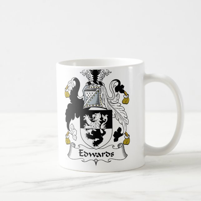 Taza De Café Escudo de la familia de Edwards (Derecha)