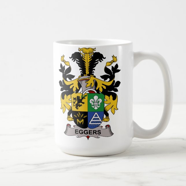 Taza De Café Escudo de la familia de Eggers (Derecha)