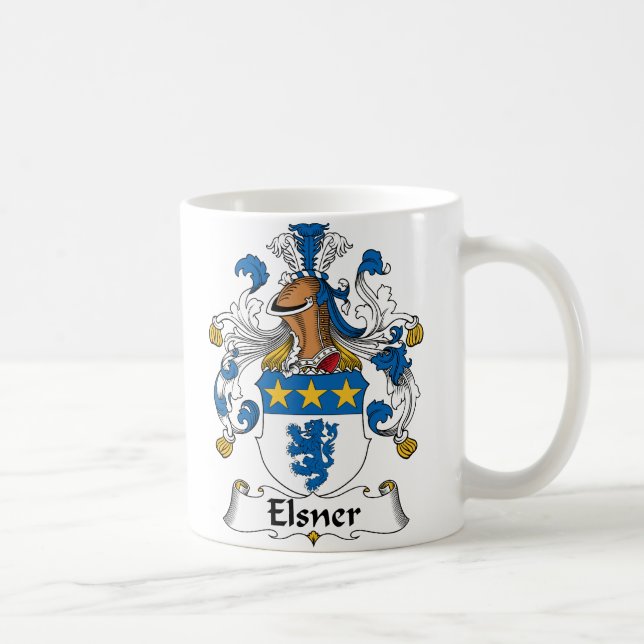 Taza De Café Escudo de la familia de Elsner (Derecha)