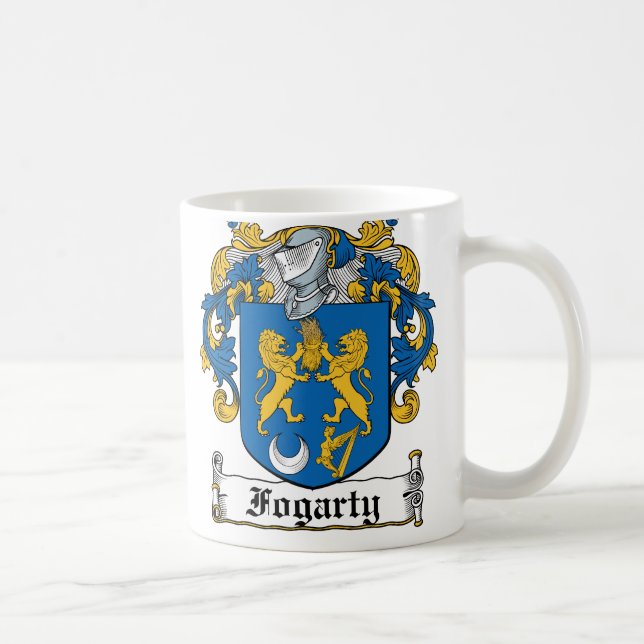 Taza De Café Escudo de la familia de Fogarty (Derecha)