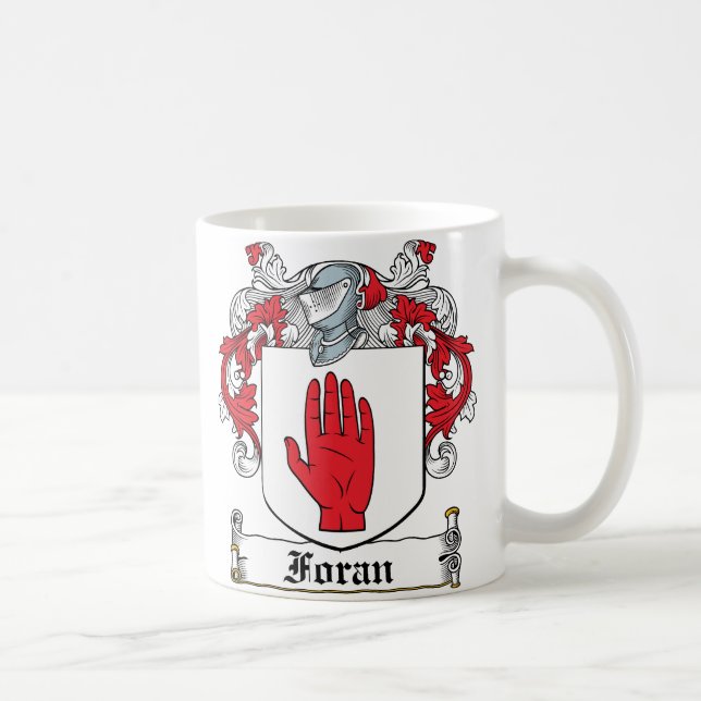 Taza De Café Escudo de la familia de Foran (Derecha)