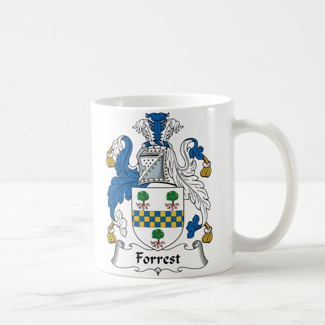 Taza De Café Escudo de la familia de Forrest (Derecha)