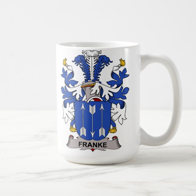 Taza De Café Escudo de la familia de Franke (Derecha)