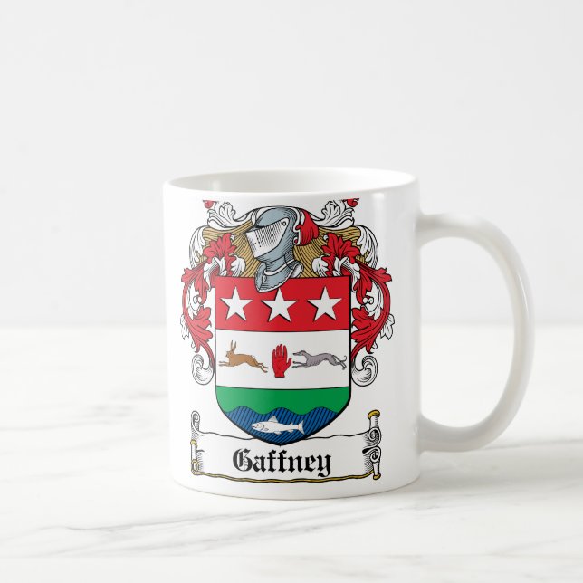 Taza De Café Escudo de la familia de Gaffney (Derecha)