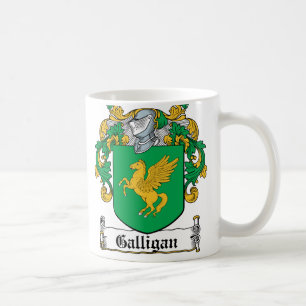 Taza De Café Escudo de la familia de Galligan