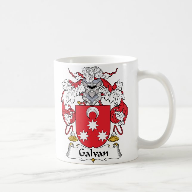 Taza De Café Escudo de la familia de Galvan (Derecha)