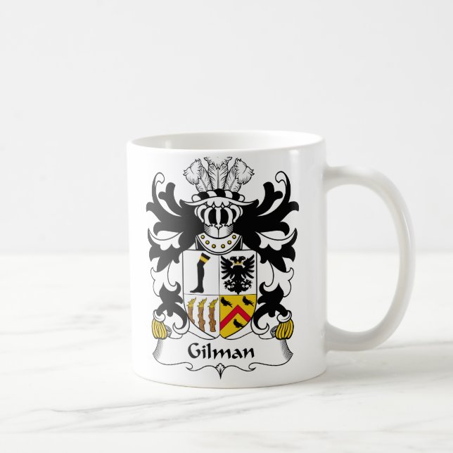 Taza De Café Escudo de la familia de Gilman (Derecha)