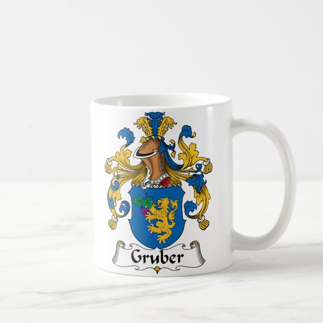 Taza De Café Escudo de la familia de Gruber (Derecha)