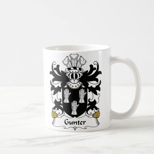 Taza De Café Escudo de la familia de Gunter (Derecha)