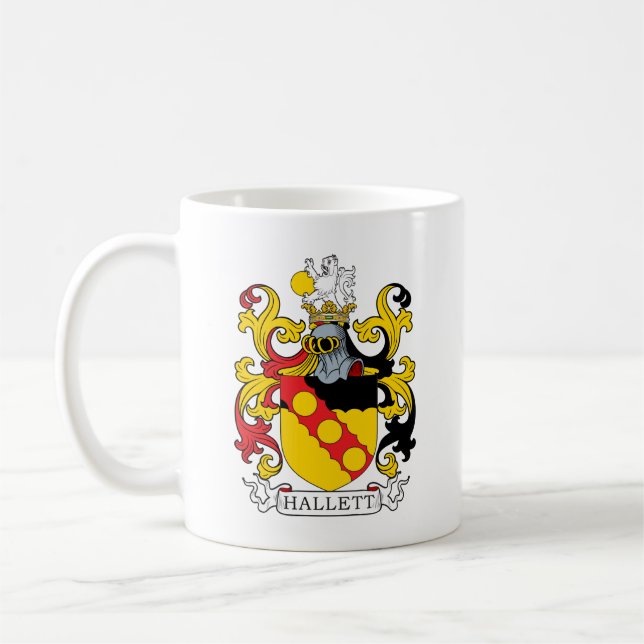 Taza De Café Escudo de la familia de Hallett (Izquierda)