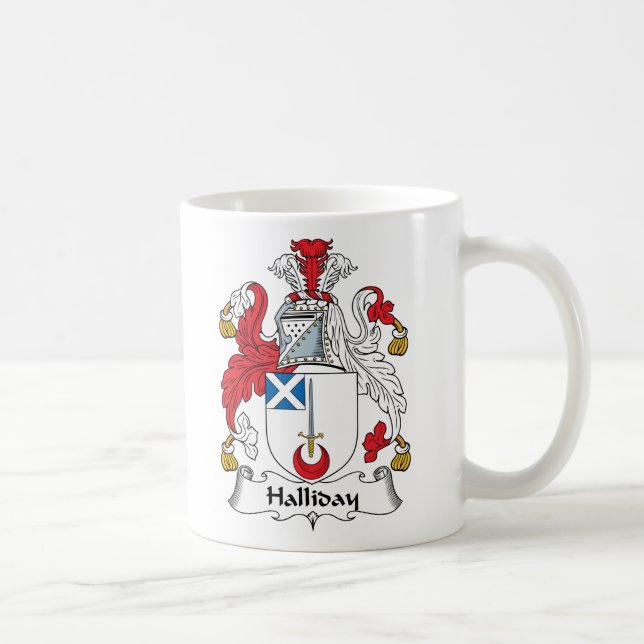 Taza De Café Escudo de la familia de Halliday (Derecha)