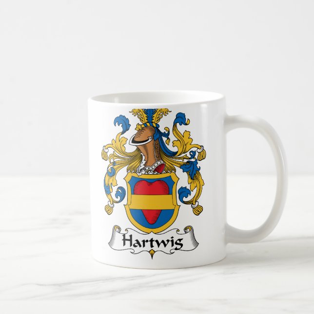 Taza De Café Escudo de la familia de Hartwig (Derecha)