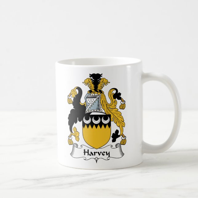 Taza De Café Escudo de la familia de Harvey (Derecha)