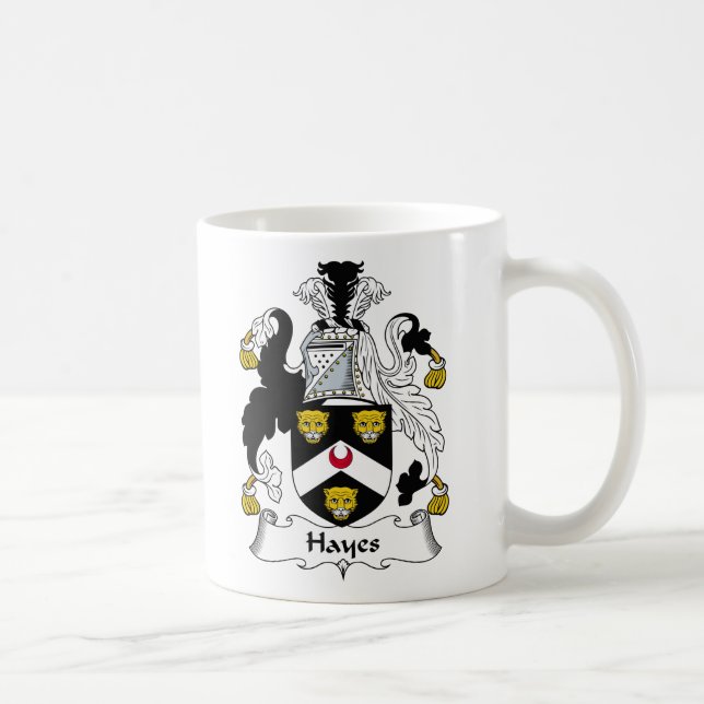 Taza De Café Escudo de la familia de Hayes (Derecha)