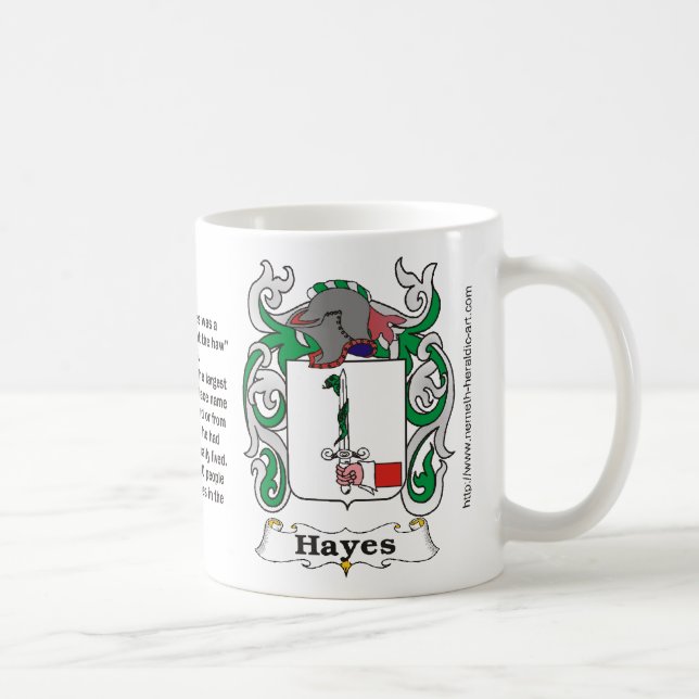 Taza De Café Escudo de la familia de Hayes en amug (Derecha)