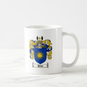 TAZA DE CAFÉ ESCUDO DE LA FAMILIA DE HESS - ESCUDO DE ARMAS DE
