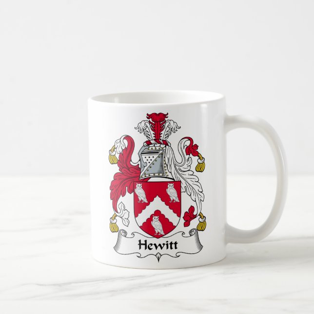 Taza De Café Escudo de la familia de Hewitt (Derecha)
