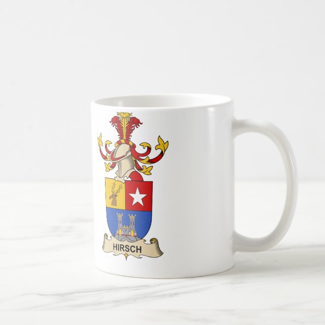 Taza De Café Escudo de la familia de Hirsch (Derecha)