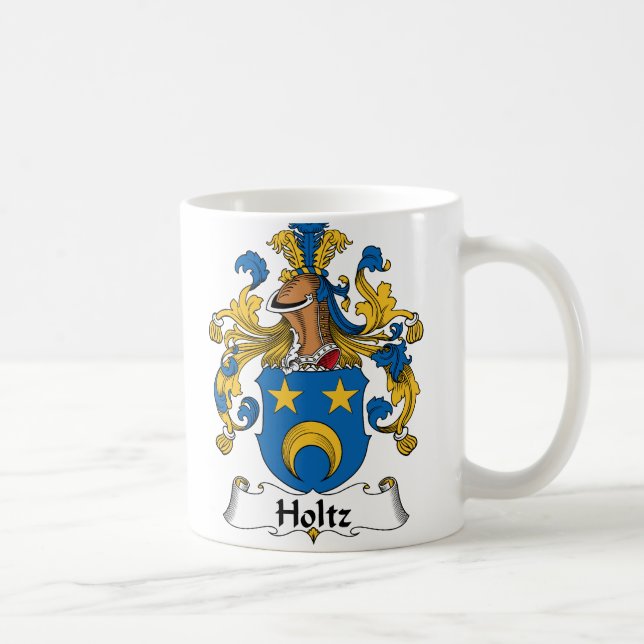 Taza De Café Escudo de la familia de Holtz (Derecha)