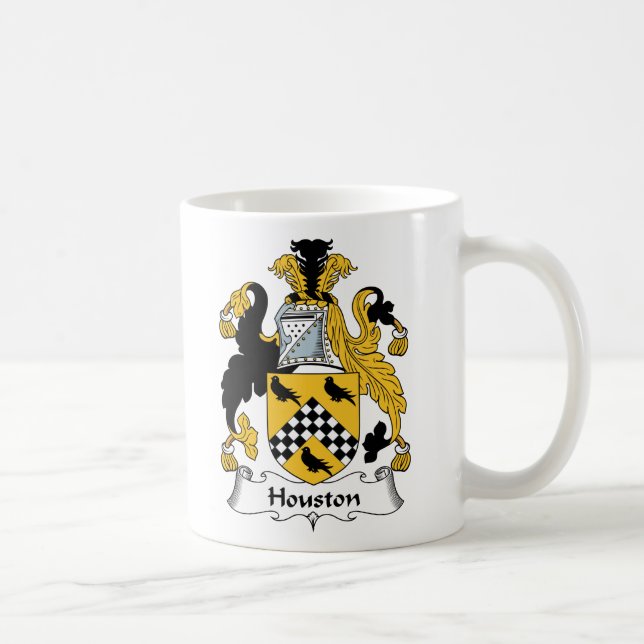 Taza De Café Escudo de la familia de Houston (Derecha)