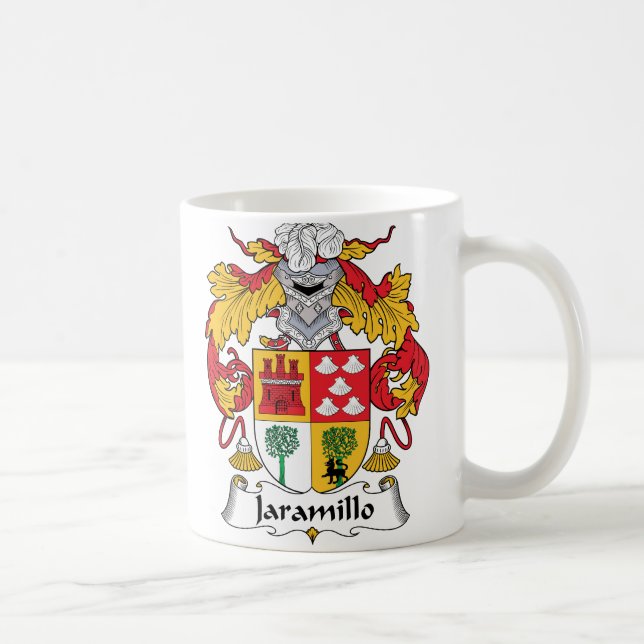 Taza De Café Escudo de la familia de Jaramillo (Derecha)