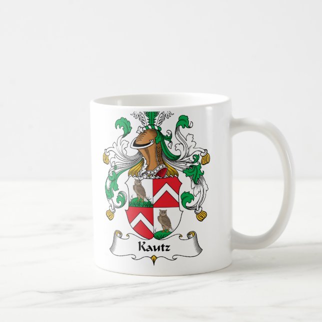 Taza De Café Escudo de la familia de Kautz (Derecha)